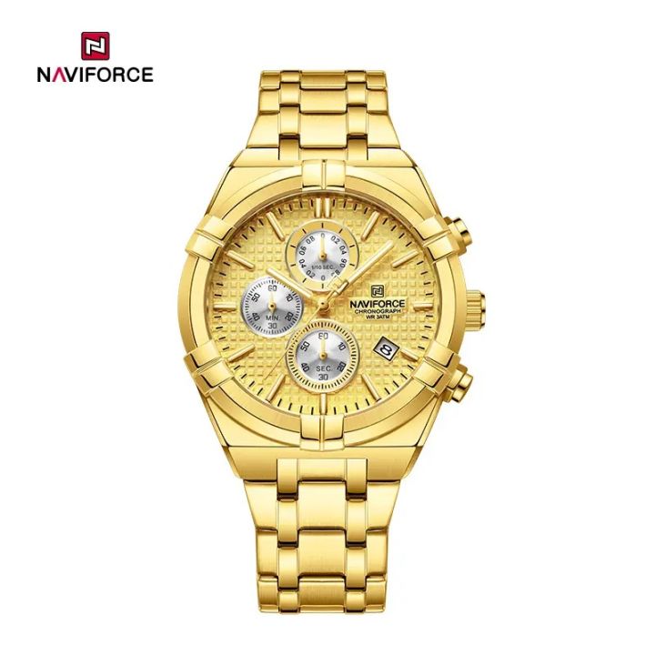 NAVIFORCE NF8042 Multi-function Chronograph Watch Fashion Waterproof ...