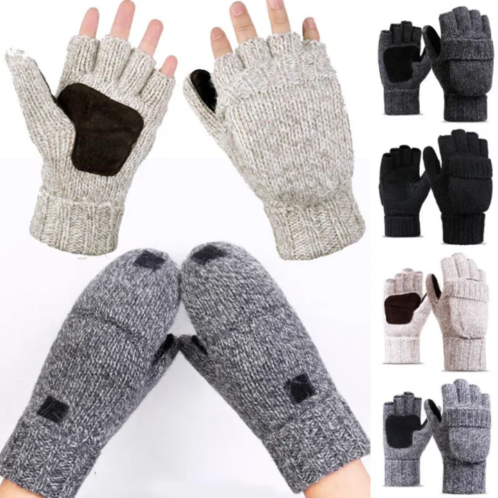 Knit%20Gloves%20Comfortable%20Warm%20Winter%20Flip%20Top%20Gloves%20Woolen%20Men%20Fingerless%20Gloves%20for%20Outdoor%20Activities%20Cold%20Weather%20Skiing%20-%20Image%203