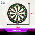 12 Inch Double-Sided Wooden Dart Board (30CM) with 4 Steel Tip Darts – Solid Wood Indoor Game for Home & Office. 