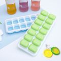 Sunerly Ice Cube Tray, Easy-Release Silicone and Flexible 14-Ice Trays with Spill-Resistant Removable. 