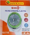 JOYKALY YG-718 Portable Rechargeable Fan with LED Light AC/DC. 