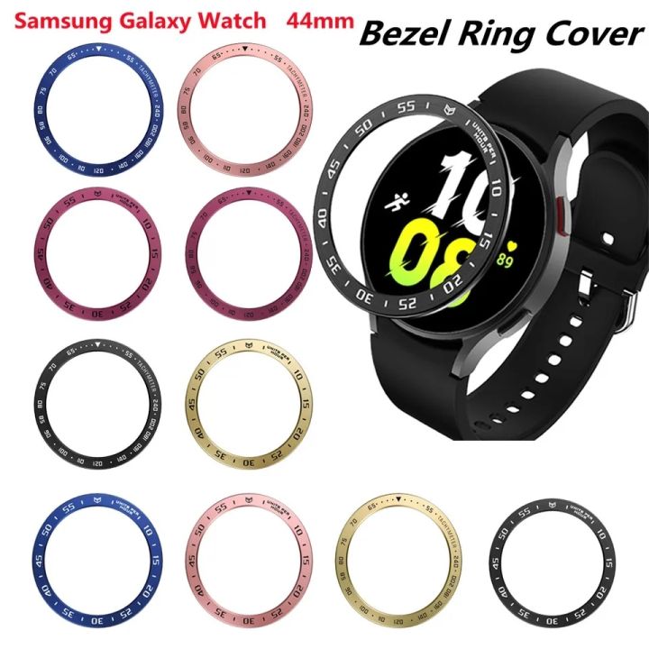 Bezel Ring Cover For Samsung Watch 4, 5 44mm Metal Frame Protector Shell Bumper