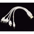 New 4 in1 Universal Charging Cable For Android Phone - Micro-USB, Mini-USB, iPod 30Pin, Nokia 2.0.