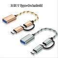 Premium Quality 2 in 1 Micro USB & Type C OTG Cable.