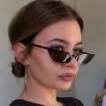 DYTYMJ New Cat Eye Small Frame Sunglasses Women Trendy Sunscreen Sunglasses Men Jelly Color Vintege Punk Gafas De Sol Mujer. 