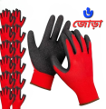 6 Pair Nylon Rubber coated Safety Hand Gloves for Industrial , Household, Bike Riding Hand Gloves.