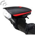 Bicycle Rechargable USB LED Light bicycle light with loud horn  and Waterproof. 