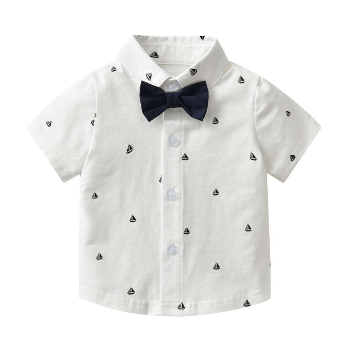 2024%20Summer%20New%20Male%20Baby%20One%20Year%20Old%20Gentleman%20Two%20Piece%20for%20Infants%20Young%20Children%20Banquet%20Dresses,%20Bowtie%20and%20Strap%20Set%20-%20Image%203