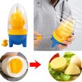 【NEW】 Egg Scrambler Hand Egg Shaker Mixer Food Grade Silicone Egg Spinner Manual Tool Egg Yolk Shaker Egg Scrambler Gadget Egg Tools.