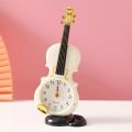 Home Desktop Decoration Creative musical modelling Table Clock Austria Vienna musicianly Gifts Realistic Violin alarm clock. 