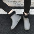 German Rain Boots Men's Fashion Short Rain Boots Women's Rubber Boots Shoe Cover Wear-Resistant Non-Slip Waterproof Shoes Rubber Shoes Kitchen Water Shoes. 