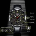 Mens Fashion Watches Luxury Men Business Leather Quartz Wristwatch Male Casual Sports Bracelet Luminous Clock Relogio Masculino. 