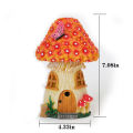 GC Outdoor Solar Lights, Mushroom Sculpture, Waterproof Resin Fairy House Night Lights For Gardens, Balconies, Home Decoration, Unique Housewarming Gift. 