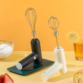 Electric Foamer Mixer Whisk Beater Stirrer 3-Speeds Coffee Milk Drink Frother USB Rechargeable Handheld Food Blender Whisk. 