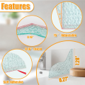 2 Pcs Shower Corner Water Guard Crystal Shine Splash Guard for Bathtub with Self-Adhesive. 