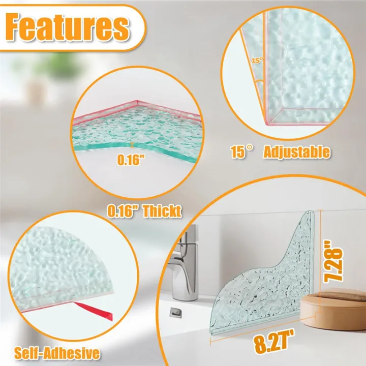 2%20Pcs%20Shower%20Corner%20Water%20Guard%20Crystal%20Shine%20Splash%20Guard%20for%20Bathtub%20with%20Self-Adhesive%20-%20Image%204