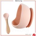 1set Silicone Baby Feeding Set Waterproof Spoon Non-Slip Feedings Silicone Bowl Tableware Baby Products Baby Plate.