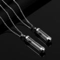 New Glaze Vial Necklace Openable Water Drop Heart Shape Perfume Bottle Pendant Steel Chain Necklace Oil Diffuser Vial Jewelry.