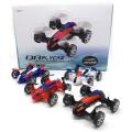Friction Powered Push and Go Flying Car for Kids - Unbreakable Diecast Plastic car Toy, Flying Model Car with Moving Fans.