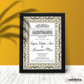 9X13 inch Fascinating Customised Birthday Certificate Frame For Wall Decor / Home Decor. 