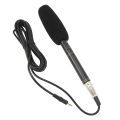 Professional Shotgun Condenser Microphone Cardioid Handheld Mic with 3 Pin XLR Interface for Television News Reporter Interview. 
