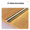 Light layer shelf, linear plane mount, silicone aluminum, 45 degree tilt LED cabinet light, table profile, channel strip light, strip light.
