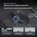 【Trusted】 Multi-Device Vertical Ergonomic Mouse With Function Adjustment Kno Rechargeable 2.4G Mouse for PC. 