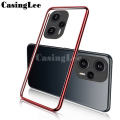 For Xiaomi Poco F5 Pro Case Transparent Plating Electroplate Shining Clear Soft Silicon Back Cover Hp for Xiaomi Poco F5 Cover Casing.