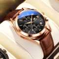 New Luxury Leather Waterproof Quartz Fashion Watch for Men. 