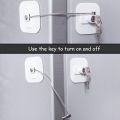 Fridge Lock,Refrigerator Locks,Freezer Lock with Key for Child Safety,Locks to Lock Fridge and Cabinets-1Pack. 