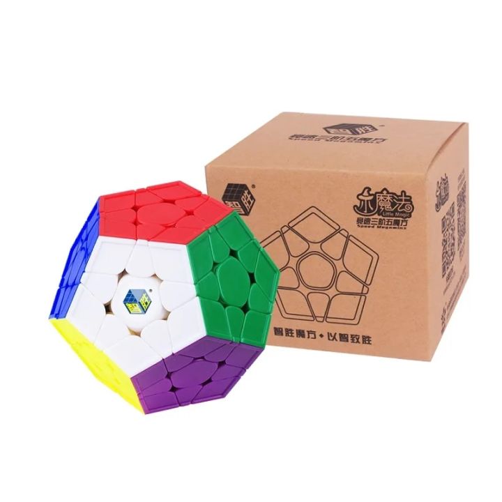 【Happy baby toy store】Yuxin Little Magic 3x3 Megaminx V1 / V2 Stickerless Cube 3X3 Megaminx 3Layers Cube Puzzle Toys