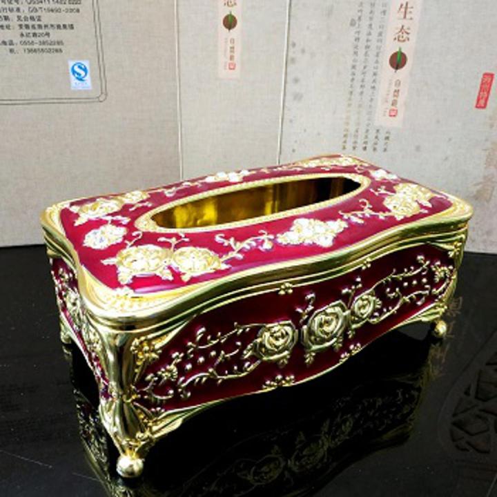 European Style Living Room Tissue Box Holder Cover (Colour as Per Stock)