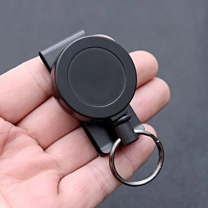 Porte-badge Lanière pour Hommes Femmes Porte-Clés Rétractable Portable avec Cordon en Nylon