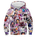 Kids Game Aphmau Hoodies Kawaii Girls Anime Sweatshirts Tops Children Cartoon 3D Hoodie Pullover Sweatshirt Spring Boys Outwear.