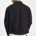 Black Colour Exclusive design premium quality Denim Winter Jacket For Men. 