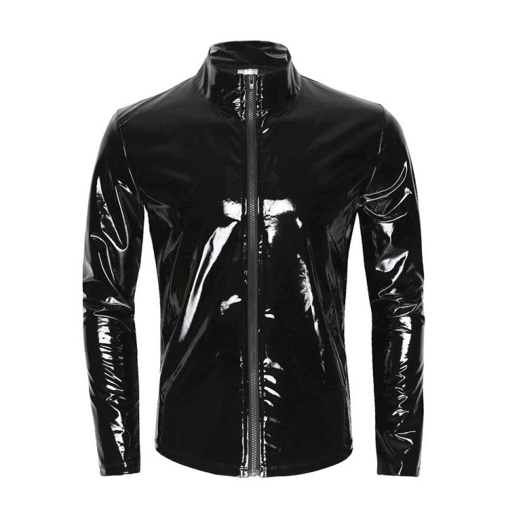 Thoshine%20Brand%20Spring%20Summer%20Men%20Patent%20Leather%20Jackets%20Thin%20Shiny%20Male%20Fashion%20PVC%20Faux%20Leather%20Shirts%20Shaping%20Glossy%20Plus%20Size%20-%20Image%202