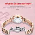 POEDAGAR Women Watch Stainless Steel Mesh Rose Gold Simple Waterproof Luminous Ladies Watches Luxury Quartz Elegant. 