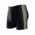 One size men's flame print swimming trunks summer racing swimming trunks stretch beach shorts breathable boxer shorts.