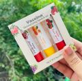 Vaseina Moisturizing Fruit Lipstick Set 3 in 1 lip balm set. 