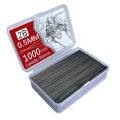 1000PCS/Box 0.5/0.7/0.9/1.3/2.0mm Automatic Pencil Refill High Quality Black 90mm Length Mechanical Pencil Replacement Refill Erasable Graphite Mechanical Pencil Lead Art Sketch Drawing Supplies. 