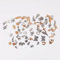 30Pcs/Pack Mixed Vintage Metal Animal Charms Pendants For DIY Jewelry Making.