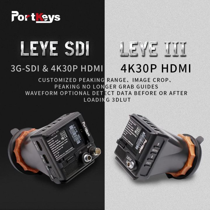 PortKeys%20LEYE%20III%204K%20SDI%20Portable%20Electronic%20Viewfinder%20with%20Battery%20Plate%202.4%20Inch%20LCD%203D%20LUT%20EVF%20Screen%20Adjustable%20Diopter%20-%20Image%202