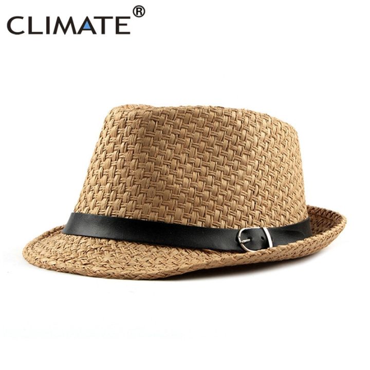CLIMATE%20Summer%20Straw%20Hat%20Men%20Cool%20Straw%20Fedora%20Paper%20Straw%20Hats%20for%20Man%20Solid%20Paper%20Cool%20Fedoras%20Cap%20Summer%20Fedora%20Men%20Hat%20Cap%20-%20Image%203