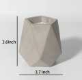 01 pcs colourful gypsum Diomand shape flower vase for home decore.