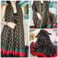 summer silk scarf for women brocade printing extended thin outer decoration scarf beach towel. 
