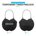 Smart Time Lock LCD Display Time Lock USB Rechargeable Timer White. 