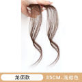 Dragon beard bangs wig women's forehead on both sides of the micro curl in the middle of the figure eight bangs wig piece simulation hair natural bangs. 