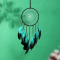 Bohemian Feather Wall Hanging Woven Delicate Handmade Vibrant Wall Decor Eclectic Natural Living Room Decoration for Home Décor Boho Chic Style Housewarming Gift Nursery Decoration Event Decoration. 