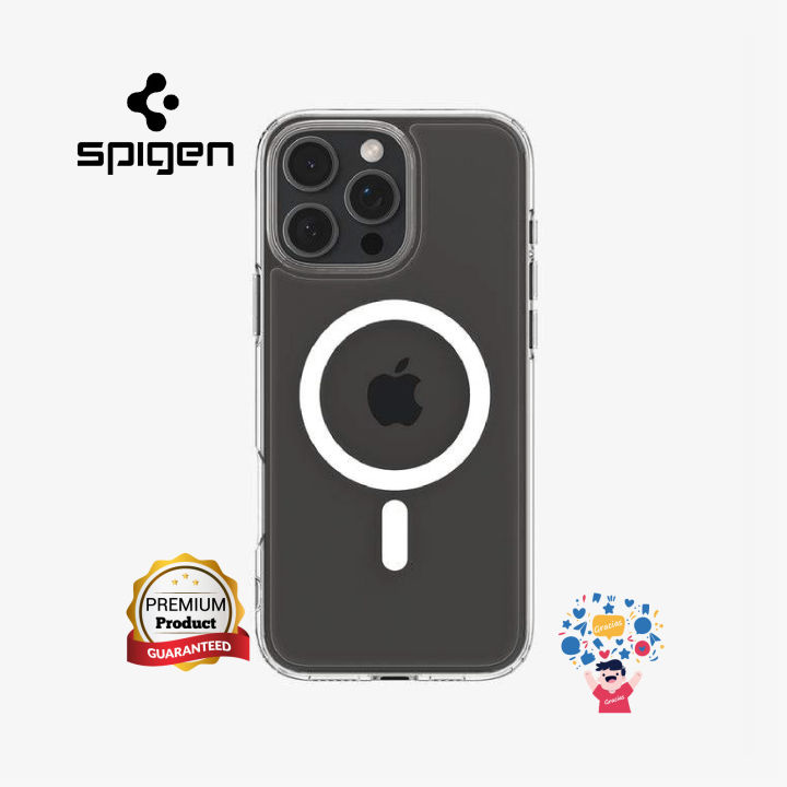 Spigen%20iPhone%2016%20Pro/16%20Pro%20Max%20Transparent%20Ultra%20Hybrid%20(MagFit)%20Case%20-%20Image%205