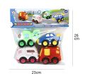Friction Powered Cartoon Car Toy Set - 4 Pieces. 